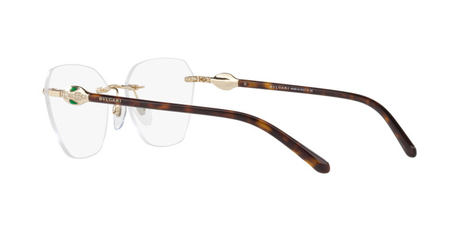 Bvlgari rimless eyeglasses hot sale