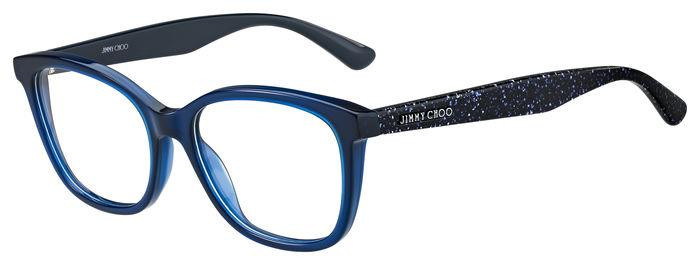 jimmy choo blue glitter glasses